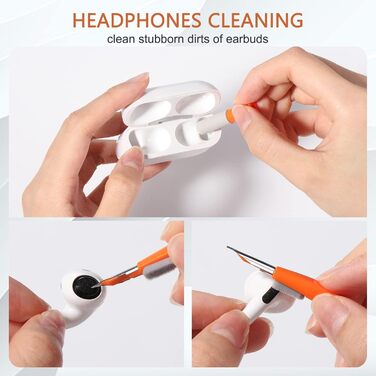 Набір для чищення клавіатури Vinabo 11 в 1: щітки, інструменти для AirPods, iPhone, iPad, навушників, телефону, камери, ноутбука