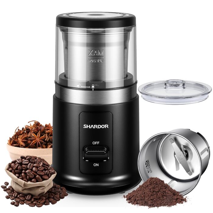 Електрична кавомолка SHARDOR з ємністю 75г, для кави, спецій, зерна та горіхів