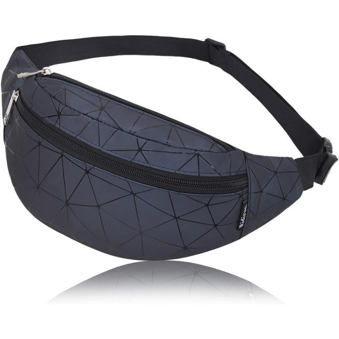 Жіноча поясна сумка-бананка: водонепроникна, з PU-шкіри, для спорту, відпочинку та повсякденного використання (темно-синій)