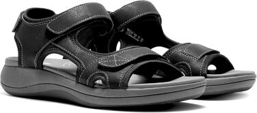 Сандалі жіночі DREAM PAIRS трекінгові, чорні, розмір 41.5 EU, з EVA устілкою та TPR підошвою