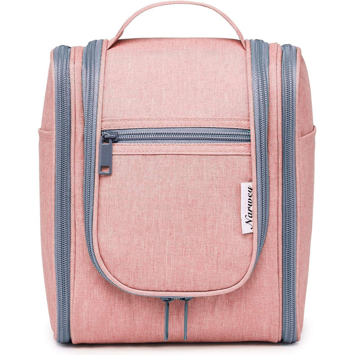 Косметичка для подорожей Narwey Klein: жіноча та чоловіча, для дітей, рожева (компактна)