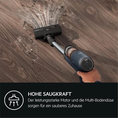 Бездротовий пилосос AEG Hygienic 7000: потужний, легкий, для алергіків, 40 хв роботи, 120 м², 5-ступенева фільтрація, для всіх поверхонь, автоматичний режим, з аксесуарами (2023)