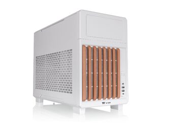 Корпус для ПК Thermaltake TR200 WS Micro-ATX/Mini-ITX, білий, підтримка СРО 360мм, 7 вентиляторів, USB-C