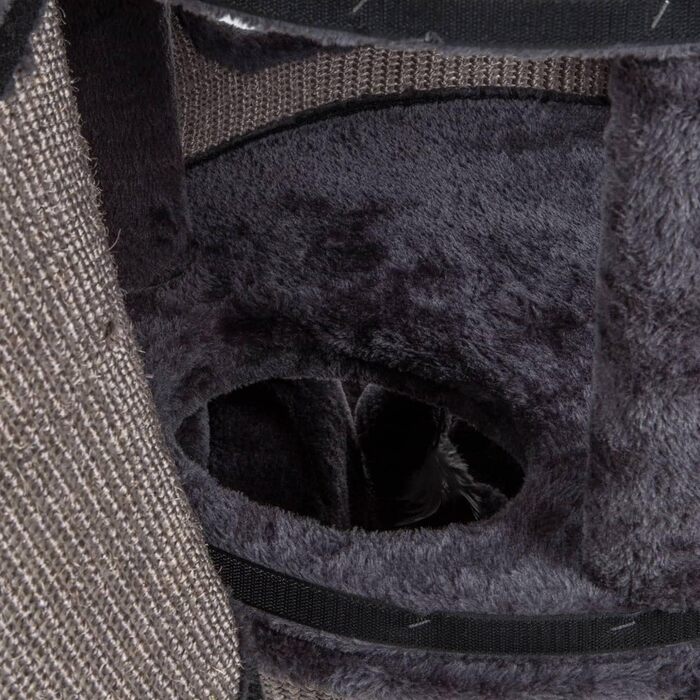 Котячий будиночок-крісло Tony: когтеточка, будинок, 3 печери, 90 см, сіра | CanadianCat