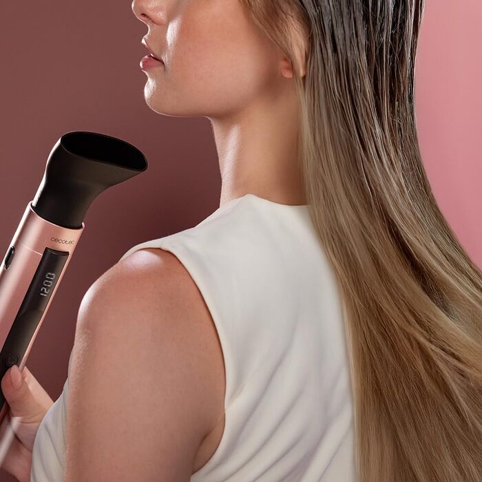 Cecotec AirBrush Gyro Elite: Ротаційна щітка-фен з керамічним покриттям 5в1. 1100W, іонізація, 5 насадок, двостороння ротація, холодна насадка, 3 температурні режими