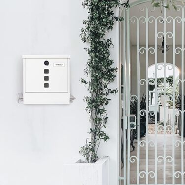 Поштовий ящик ARREGUI Chance E7005 сталевий з газетницею, сірий антрацит (DIN A4) | Настінний поштовий ящик з вікном та табличкою для імені