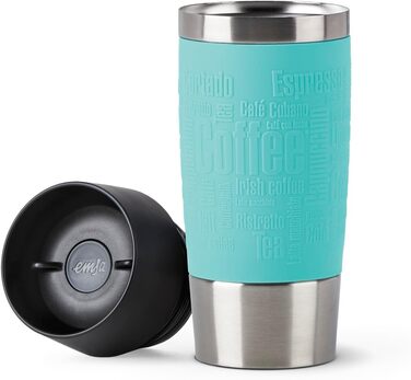 Термокружка Emsa Travel Mug Classic, 360 мл, Mintgrün, з рукавом, 4 год гаряче, 8 год холодне, 100% герметична