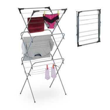 Relaxdays Folding Clothes Drying Rack