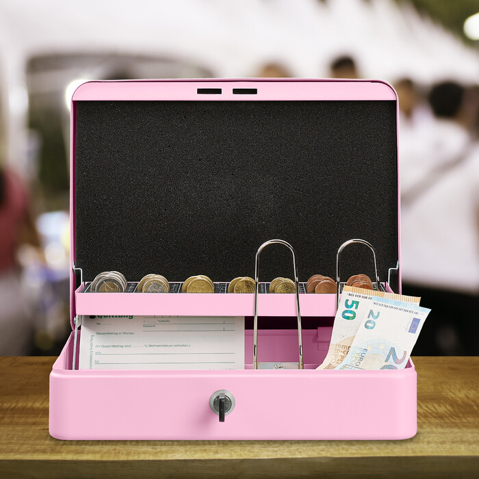 Cash Box з дошкою для підрахунку євромонет