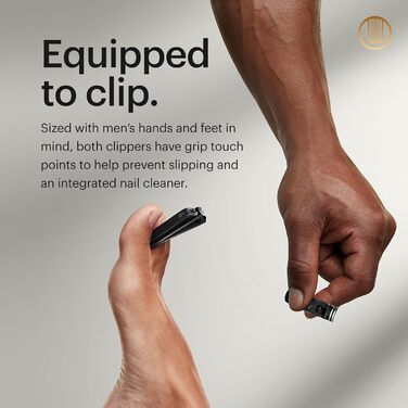 Набір для манікюру MANSCAPED® Shears 3.0: 5 предметів для чоловіків, з нержавіючої сталі, з ножицями для нігтів, файлом, пінцетом та ножицями для кутикули, у дорожньому етиумі