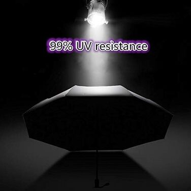 Стійкий до ультрафіолету компактний складаний парасоль від Voy Lady – Рожевий з квітковим принтом (96 см)