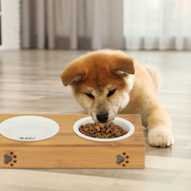 Relaxdays Nap Stand Bamboo Ceramic