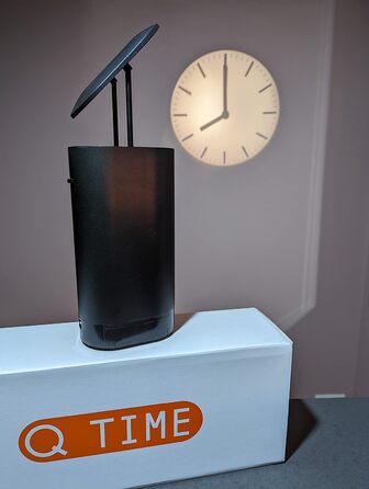 QTime LED проекційний годинник, чорний, енергоефективний