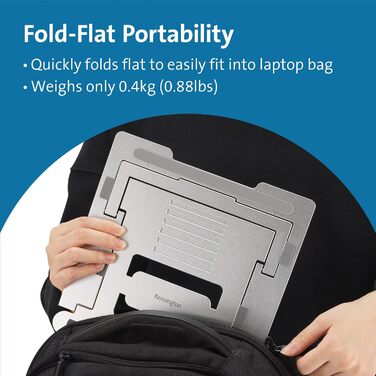 Підставка для ноутбука Kensington EasyRiser Silber: регульована, з вентиляцією, для екранів до 16 дюймів