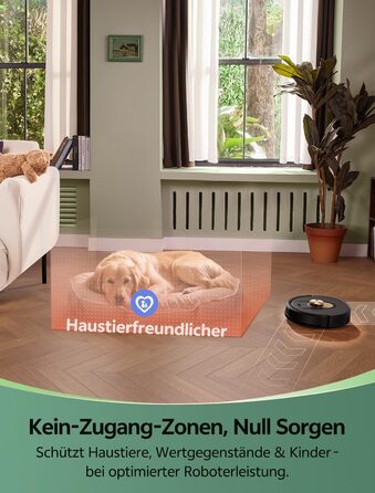 Робот-пилосос Vexilar W9 з функцією миття підлоги, LiDAR-навігація, 5000Pa, 5 карт, 15 зон заборони, керування через додаток, для твердих підлог та килимів, видалення шерсті тварин