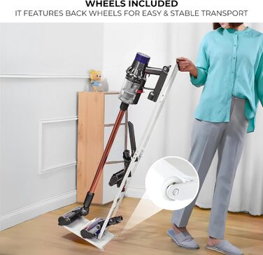 Підставка для пилососів Dyson: V15, V12, V11, V10, V8, V7, V6, DC58, DC59, DC62, DC74. Органайзер для акумуляторних пилососів Dyson. Рамка-тримач (S3189)
