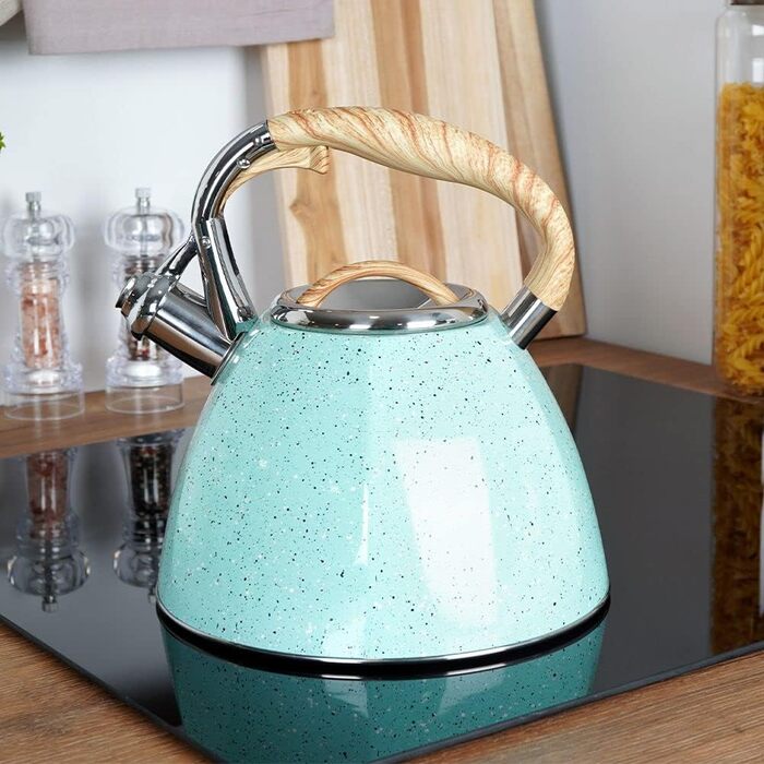 ORION GROUP Kettle | 3 L | Automatic Modern Whistling Kettle Water Boiler | For Gas and Induction (Blue)