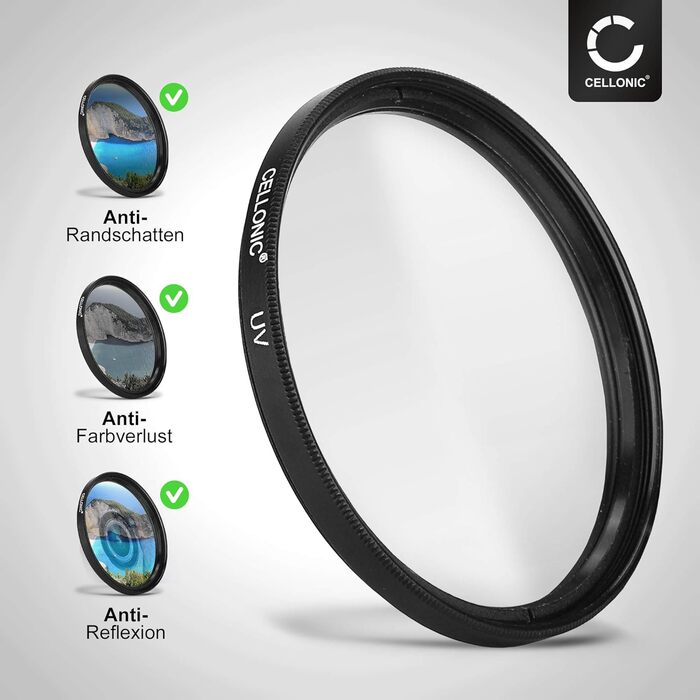 CELLONIC UV Filter 72mm - захисний фільтр для об'єктивів та камер | Захист від ультрафіолету