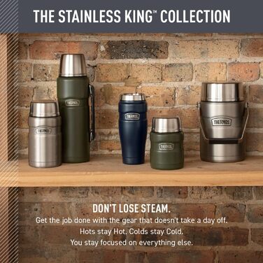 Термос туристичний King 16 oz з нержавіючої сталі - Термокружка для напоїв