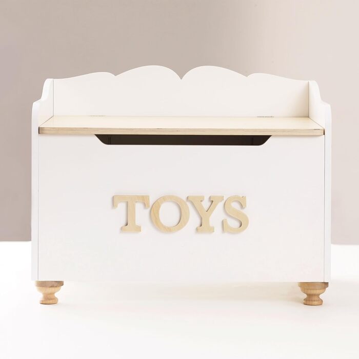 Le Toy Van Велика дерев'яна іграшкова скриня для дітей, 68x43x53 см, безпечні петлі, до 50 кг, навчальна, стиль Монтессорі, від 3 років