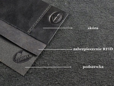 Чоловічий шкіряний гаманець коричневого кольору з RFID-захистом, великий
