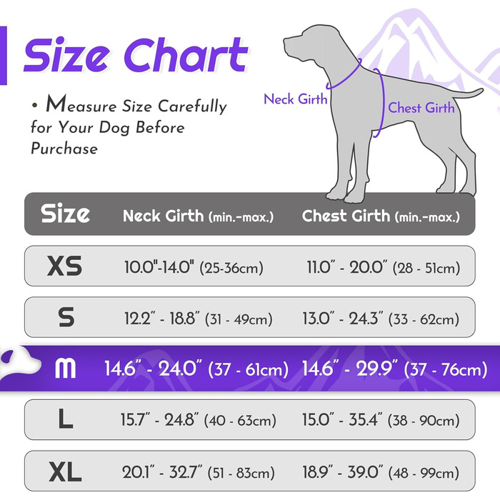 Шлейка для собак великих порід Eagloo, анти-тяга, з відбиваючими смугами, регульована, для Лабрадора, L (1 шт, м'ятно-зелений & фіолетовий)