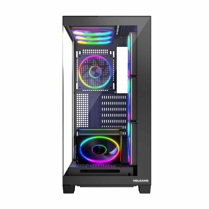 Корпус для комп'ютера Modecom Volcano Stellar ARGB Midi 8F Black