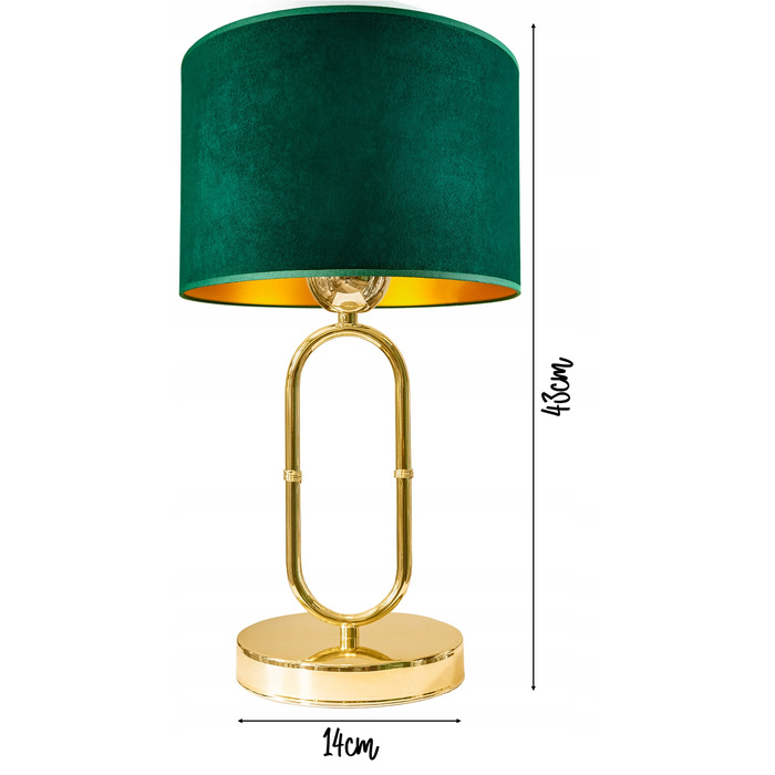 Настільна лампа Glimex Modern, зелений та жовтий кольори, 60 Вт