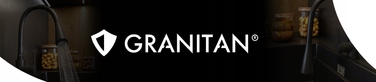 Змішувач для кухні стійкий Granitan Flexo, чорний