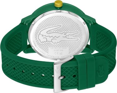 Годинник Lacoste LACOSTE.12.12 Hero чоловічий кварцовий з силіконовим браслетом (зелений)