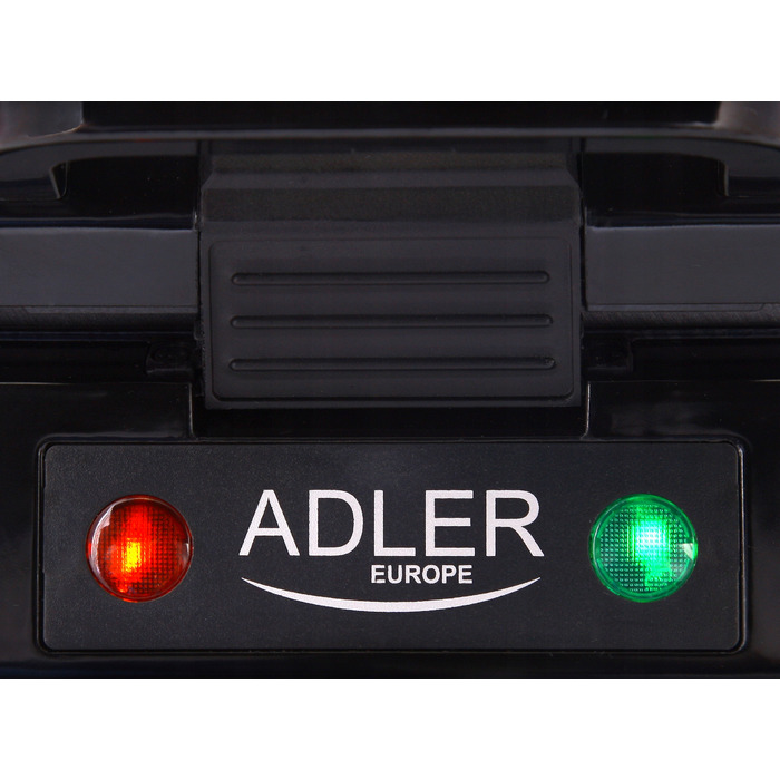 Вафельниця ADLER AD3036, 1500 Вт, сріблястий/сірий