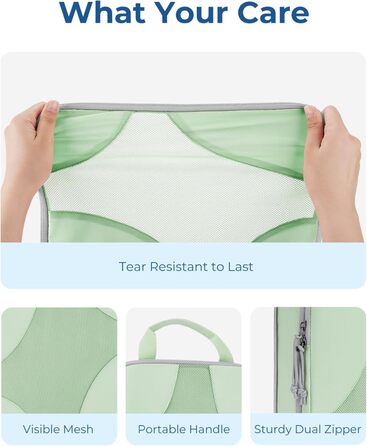 BAGSMART Набір органайзерів для одягу 6 шт. Packtaschen, компресійні кубики для подорожей, мішки для брудної білизни, рюкзак, валіза