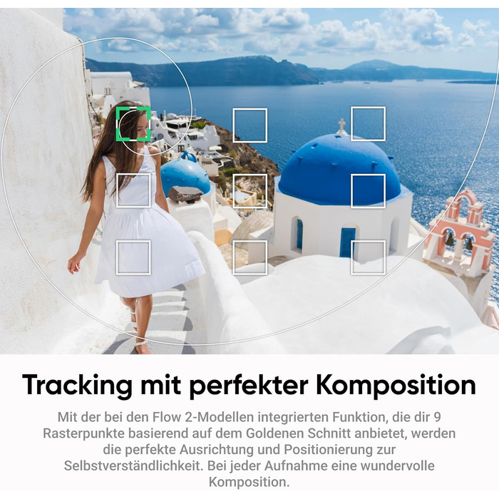 Insta360 Flow 2 Gray – Стабілізатор для смартфонів, Gimbal з AI-tracking, вбудований штатив/селфі-стік, пульт дистанційного керування, для iPhone/Android, сірий, Flow 2