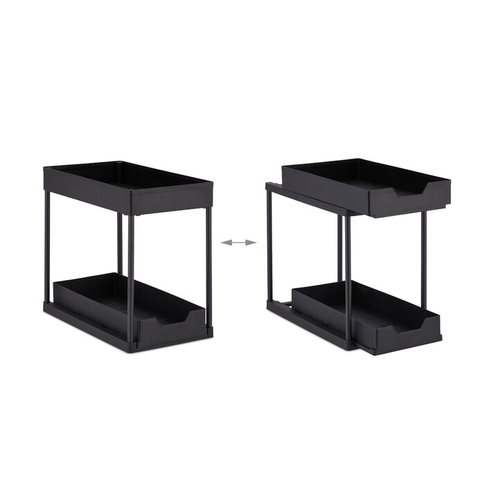 Relaxdays Under Sink Shelf with 2 Tiers