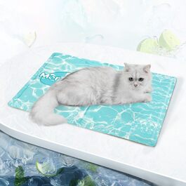 Pawtasy Cooling Mat for Dogs and Cats, Cooling Blanket for Dogs, Non-Toxic Gel Cooling Pad, Self-Cooling Cooling Mat for Pets, Cooling Dog Mat - M (50 x 40 cm)