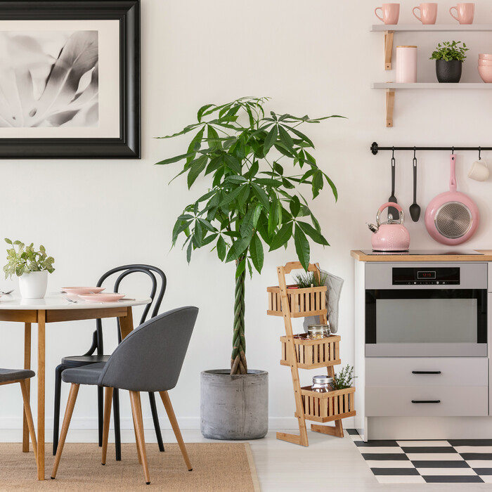 Relaxdays Bamboo 3-Basket Set