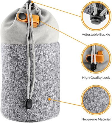 Чохол для об'єктива K&F CONCEPT, 2-в-1, неопрен, 10 x 18 см