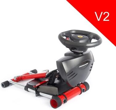 Стенд для керма та педалей Wheel Stand Pro, сумісний з Thrustmaster Spider, T80, T100, T150, F458, F430, чорний (червоний)