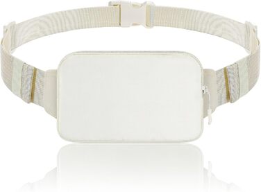 Поясна сумка MoKo для бігу та подорожей, нейлон, унісекс, з регульованим ремінцем та блискавкою (Бежевий)