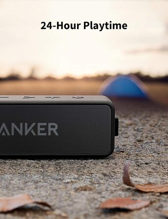 Anker SoundCore 2 Bluetooth колонка: Водонепроникна (IPX7), 24 год, 20м, з мікрофоном, чорна