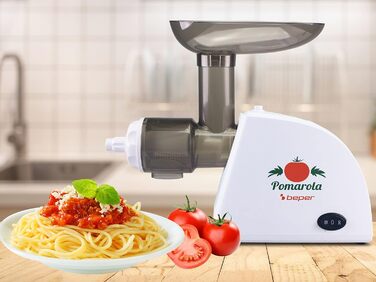 М'ясорубка електрична BEPER P102ROB200 з нержавіючої сталі 1200 Вт + Томатотерка (300 Вт)