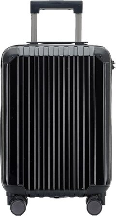 Чорний валіза на 4 колесах з TSA замком та телескопічною ручкою, жорсткий корпус (M816)