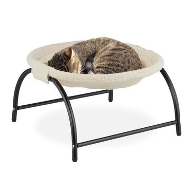 Relaxdays Стоячий котячий гамак з плюшем