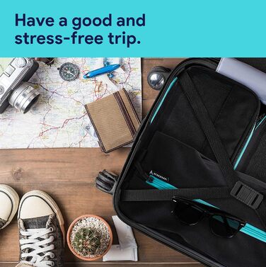 Набір кубиків-органайзерів для багажу Atacama Premium: компресійні мішки з двома кишенями для рюкзака та валізи - чорний, комплект з 6 шт. (4 шт.)