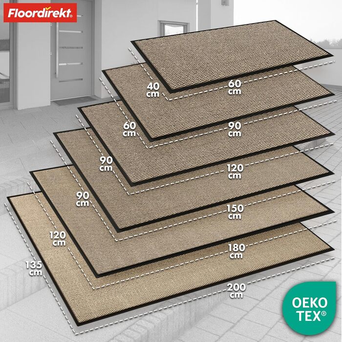 Килимок для входу преміум-класу Sky Novo, 120x180 см. Килимок для дому та вулиці, антиковзаючі, миючий, для входу, перед дверма.