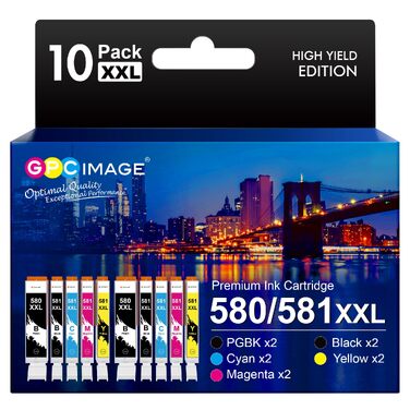 Картриджі для принтера Canon 580 XXL та 581 XXL (сумісні), для Canon PIXMA TR8550
