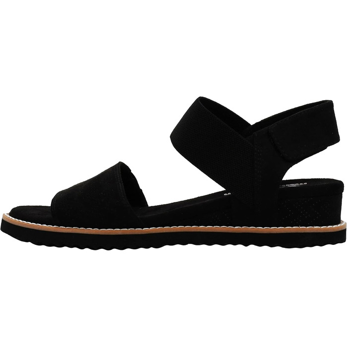 Сандалі жіночі Skechers Desert Kiss чорні, розмір 37 EU, широка колодка