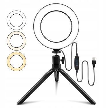 Кільцева LED-лампа 80 Вт + штатив 160 см та тримач для телефону