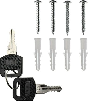 Поштова скринька Verda з газетницею, 37x37x11 см, антрацит RAL 7016, срібло, 2 ключі, комплект для монтажу. Дизайнерська настінна поштова скринька з відділенням для преси