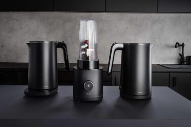 ZWILLING ENFINIGY Water Kettle Pro with Temperature Setting, Stainless Steel Scale Filter & Keep-Warm Function, 1850 Watts, 1.5 Liters, Black